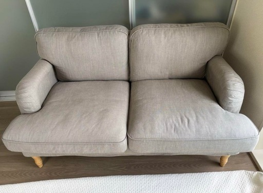 イケア IKEA ストックスンド 2人掛け ライトグレー STOCKSUND IKEA ソファ STOCKSUND ストックスンド 2人掛け