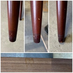 ☆難あり☆ 修繕出来る方どうぞ！テーブル　ローテーブル　昭和レトロ　90cm×45cm 中古品の画像