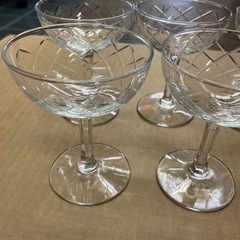 【お値下げ】10 個セット東洋佐々木ガラス　矢来 シャンパングラス　ガラス　昭和レトロ　の画像