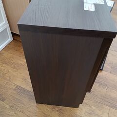 ★リユースのサカイ水戸店★キャビネットダークブラウンH75×D39×W40クリーニング済みMT6656の画像