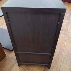 ★リユースのサカイ水戸店★キャビネットダークブラウンH75×D39×W40クリーニング済みMT6656の画像