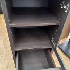 ★リユースのサカイ水戸店★キャビネットダークブラウンH75×D39×W40クリーニング済みMT6656の画像