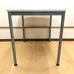 ss8172　ナカバヤシ ユニットテーブル HEM-8060 ホワイト オフィスデスク 幅80cm スチール脚 白 平机 事務机 OAデスク オフィス家具 パソコン シンプル デスク つくえ テーブル オフィスデスク 中古の画像