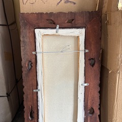 木枠のプルメリアの絵④の画像