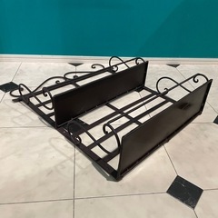 アイアンラック　アイアン　ウォール　シェルフ　ブラウンの画像