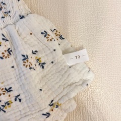 D'Kotte ガーゼベビーロンパース　帽子セット　75の画像