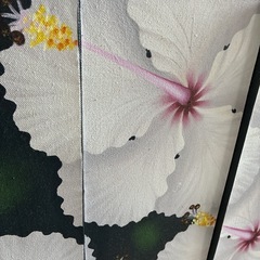 ハイビスカスの絵③ 3枚セットの画像