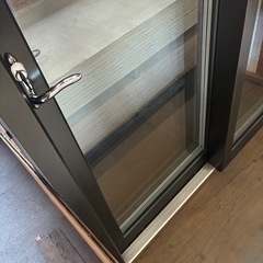 北欧輸入　木製3層ガラス　高断熱片引き戸窓サッシの画像