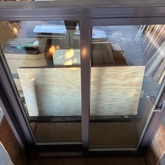 北欧輸入　木製3層ガラス　高断熱片引き戸窓サッシの画像