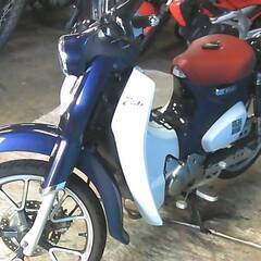 HONDA スーパーカブ125 紺/白 エンジン始動動画 自賠責保険で乗れます 半額配送キャンペーン 現状渡し諸経費￥0- 横浜 P-Yardの画像