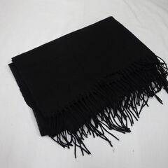 ( E-108 )GU ジーユー スタイルヒートストール ブラック 黒 マフラー 261-348368 中古の画像