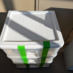 【0円】3段ケース　ワイドチェストの画像