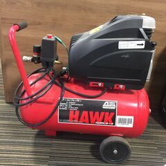 ○HAWK/ホーク エアーコンプレッサー HAWK24 ANEST IWATA 空気タンク量24ℓ エアーツール 作業 DIY 電気工具 中古品(NF251211)Zi-2365の画像