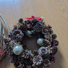 無料！ハンドメイド　お正月飾り　クリスマスリース※近日処分の画像