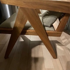 ラタンファブリックチェアの画像