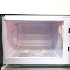 ss8177　日立 電子レンジ HMR-MF22A(K) ブラック 22L ヘルツフリー HITACHI 単機能レンジ 黒 横開き フラット庫内 レンジ出力4段階 シンプル 単身者向け 一人暮らし 電子レンジ 中古の画像