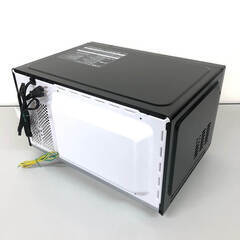 ss8177　日立 電子レンジ HMR-MF22A(K) ブラック 22L ヘルツフリー HITACHI 単機能レンジ 黒 横開き フラット庫内 レンジ出力4段階 シンプル 単身者向け 一人暮らし 電子レンジ 中古の画像