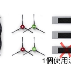 ECOVACS T8/T9/N8/N10抗菌機能付き交換アクセサリーキットの画像