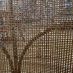 【ジモティー割引で最大15％OFF⭐️】ラタン　回転チェア　ダークブラウンの画像