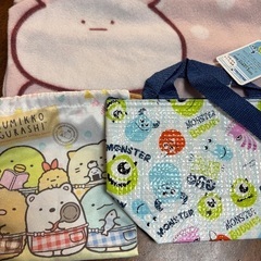 子供用　ランチトート　巾着など。の画像