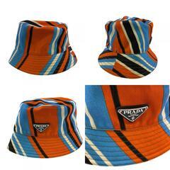 プラダ PRADA その他帽子 プリントドリル マルチカラーの画像