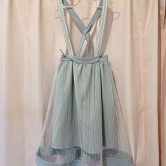 axes femme 水色半袖ブラウス＆スカート　上下セットの画像