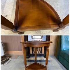 サイドテーブル 花台　昭和レトロ　高さ60cmの画像