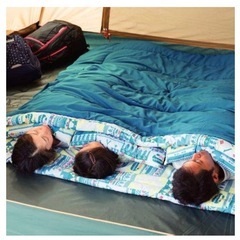 【新品未使用】コールマン寝袋　ファミリー2in1の画像