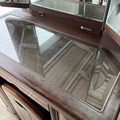 化粧台　大塚家具　美品　三面鏡　ドレッサーの画像
