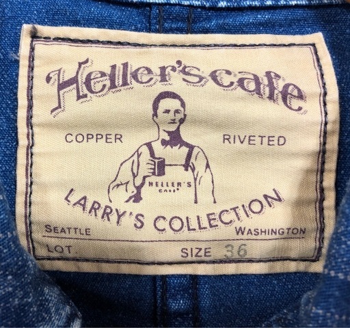 ジモティ割引有★【ジャングルジャングル岸和田店】HELLER'S　CAFE　デニムジャケット　ボタンジャケット　南大阪 岸和田市 貝塚