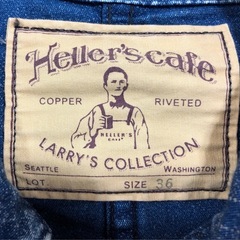 ジモティ割引有★【ジャングルジャングル岸和田店】HELLER'S　CAFE　デニムジャケット　ボタンジャケット　南大阪 岸和田市 貝塚市 泉佐野市 和泉市 忠岡町 熊取町の画像