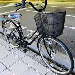 ※決まりました！※26インチの中古ママチャリ。自動点灯のライト付きなので、来年始まる青色切符制度の罰金も安心。防犯登録も込みの価格なので、手間なく乗ってもらえますの画像