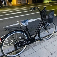 ※決まりました！※26インチの中古ママチャリ。自動点灯のライト付きなので、来年始まる青色切符制度の罰金も安心。防犯登録も込みの価格なので、手間なく乗ってもらえますの画像