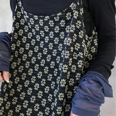 新品FRIFUL ジャガード柄ノースリーブワンピースの画像