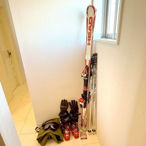 スキー板 165cm ブーツ 25cm～26.5cm ストック 手袋 ゴーグル ワックス