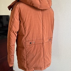 ダウン　ハーフコート　オレンジ の画像