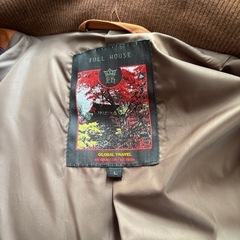 ダウン　ハーフコート　オレンジ の画像