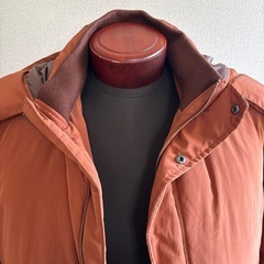 ダウン　ハーフコート　オレンジ の画像
