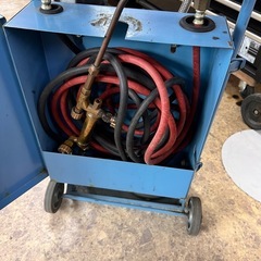 カミマル KS運搬車 KSパンダ型  ガス 溶接　溶断 セット パンダ 酸素 アセチレン 動作未確認 【11106810】の画像