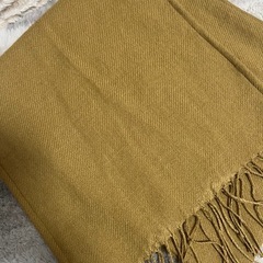 ブラウン　マフラー　ショール　ストールの画像