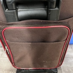 スーツケース　ブラウン/ピンク 2キャスターの画像