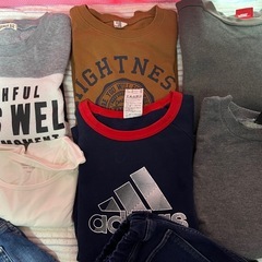 中古　　男児　150相当　まとめ売り　トレーナー　デニム　セット　140の画像