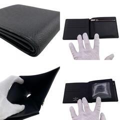 ルイヴィトン LOUIS VUITTON 二つ折り財布 タイガ ポルトフォイユアメリゴNM M62045 ブラックの画像