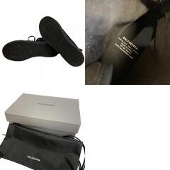 バレンシアガ BALENCIAGA 27.5 スニーカー PARIS HIGH TOP ダメージ加工 ハイカット 688752 ブラックの画像