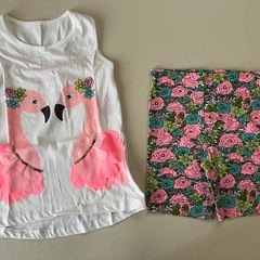 110cm 海外子供服 上下セットの画像