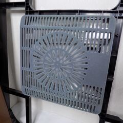 ※お引き取り先決定済み※ニトリ　こたつ　ブラウン＆ブラック木目　2023年製　80cmｘ60cm　コードの被覆毛羽立ちあり　【非対面取引です】　の画像