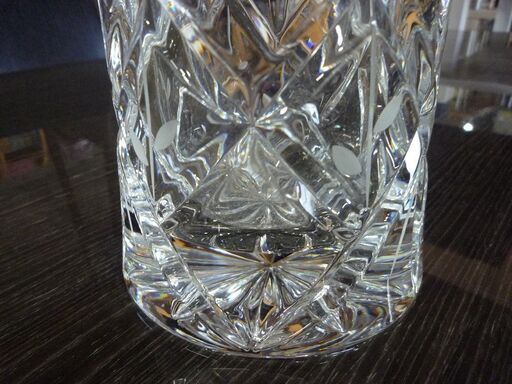 花瓶 フラワーベース ボヘミアガラス ラスカ LASKA BOHEMIA GLASS 高さ 約30.5cm 中古 札幌市東区 新道東店