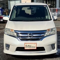 【自社ローン】★保証人なし★全国対応★セレナ ﾊｲｳｪｲｽﾀｰ★パワースライドドア★プッシュスタート★ナビ付き★Bカメラ★ETC★車検R8/7の画像