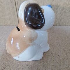 貯金箱　三洋証券　犬　セントバーナード　陶器　未使用　ノベルティー　箱無し　稀少価値　レトロ　の画像