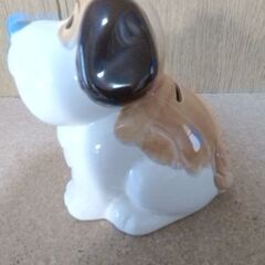 貯金箱　三洋証券　犬　セントバーナード　陶器　未使用　ノベルティー　箱無し　稀少価値　レトロ　の画像